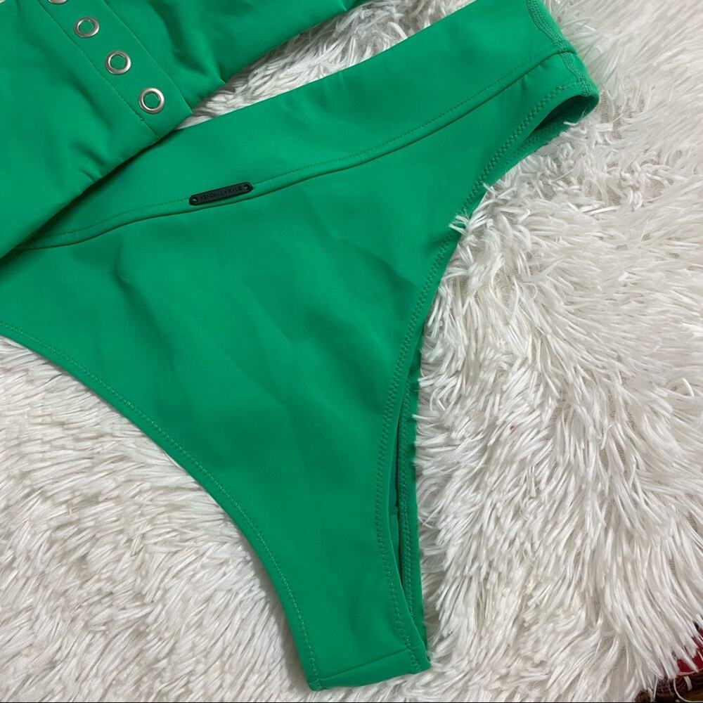 KENDALL + KYLIE • Green Knot Swimsuit Bikini M/L - Picture 13 of 14
